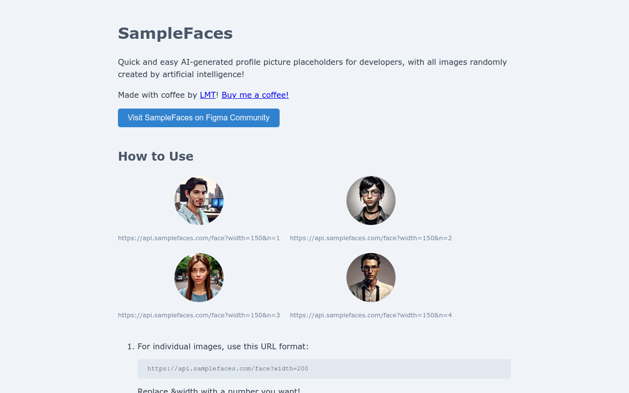 SampleFaces.com