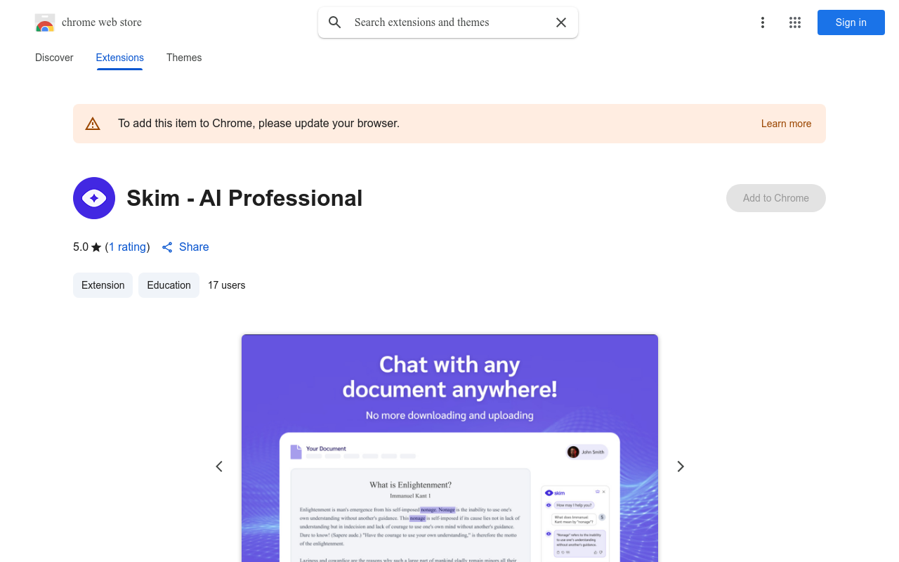 Skim - AI Professional