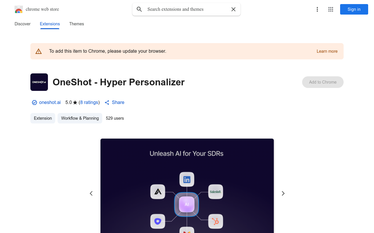 OneShot - Hyper Personalizer