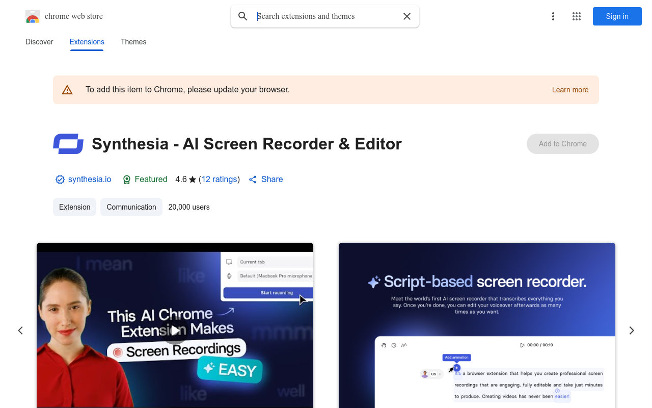 Synthesia - AI Screen Recorder