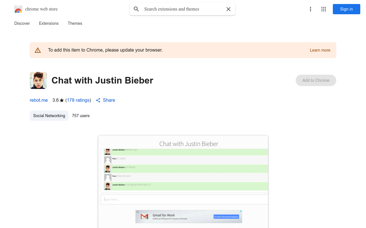 Chat with Justin Bieber