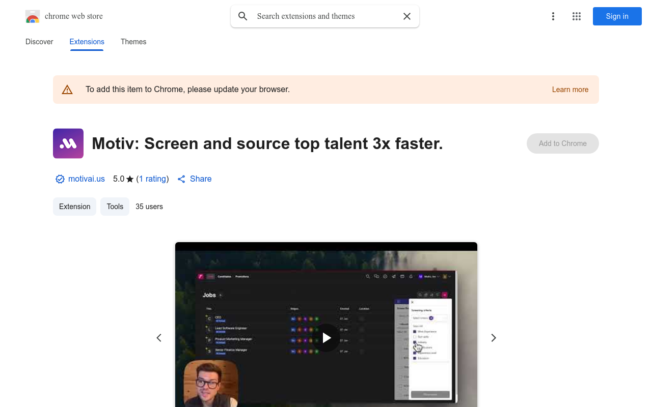 Motiv: Screen hundreds of job application in seconds