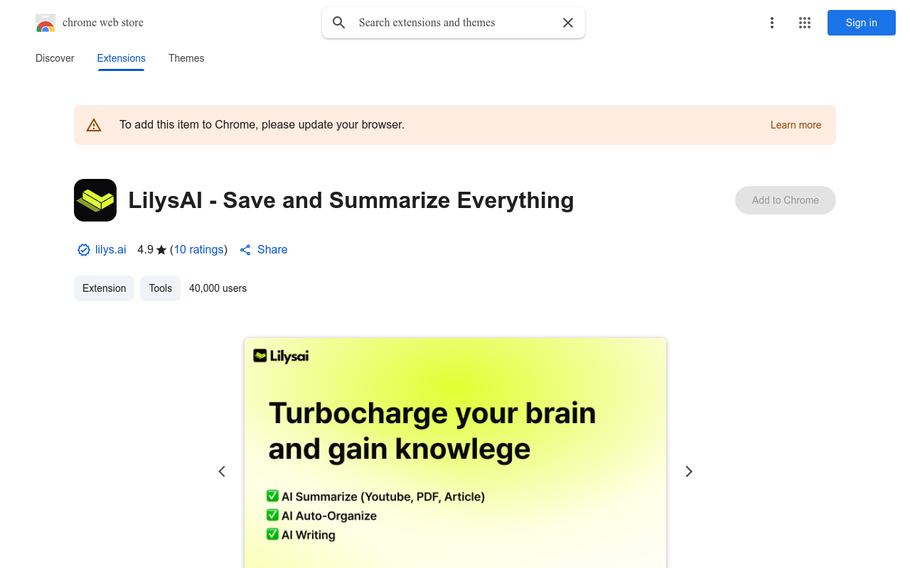 LilysAI - Save and Summarize Everything