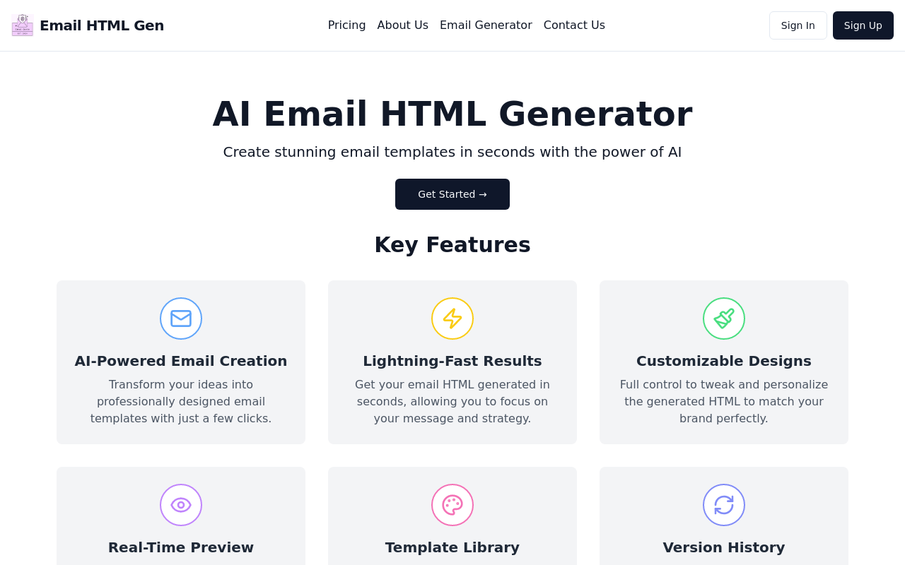 Email HTML Gen