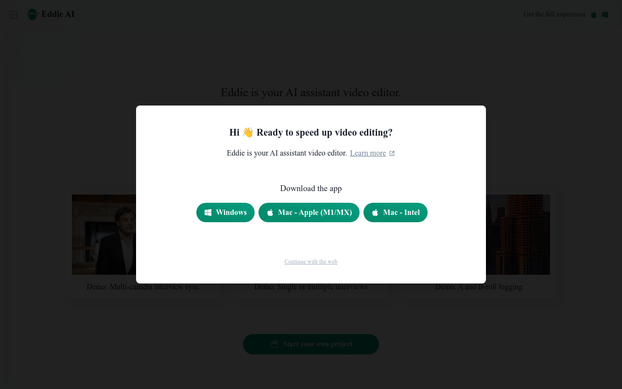 Eddie, your AI video editor
