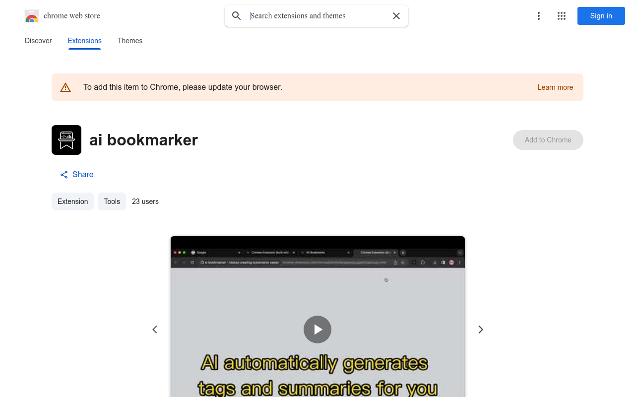 ai bookmarker