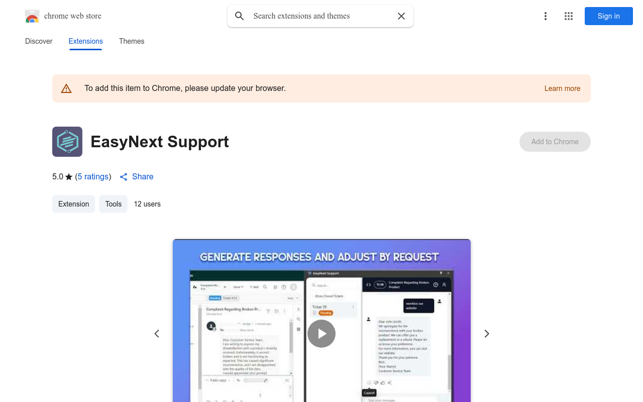 EasyNext Support