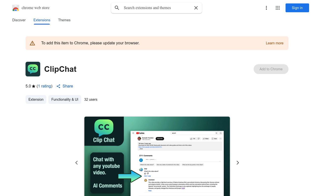 ClipChat Chrome Extension