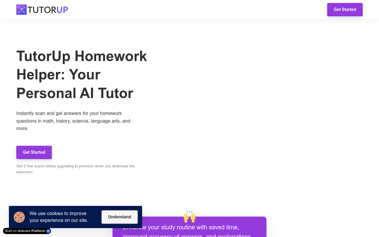 TutorUp - AI Homework Helper
