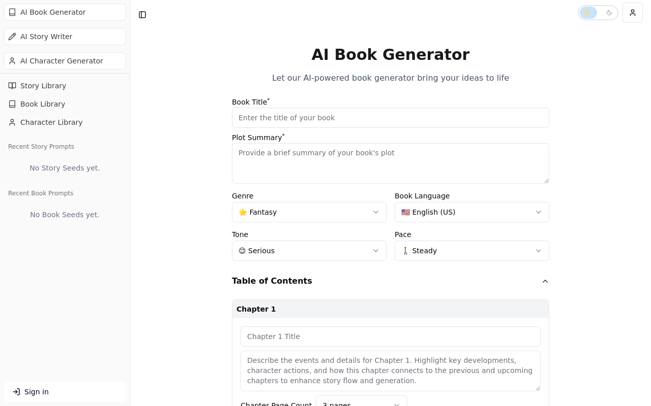 AI Book Generator