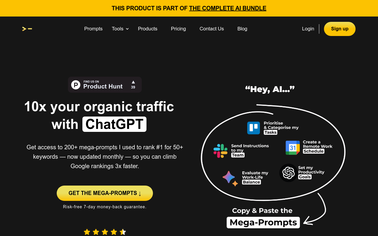 200+ ChatGPT Mega-Prompts for SEO
