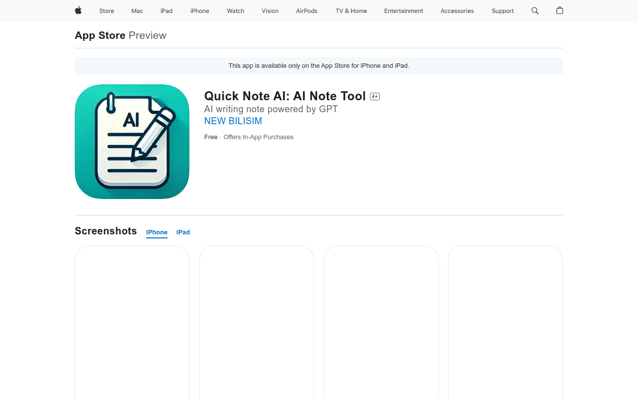 Quick Note AI: AI Note Tool