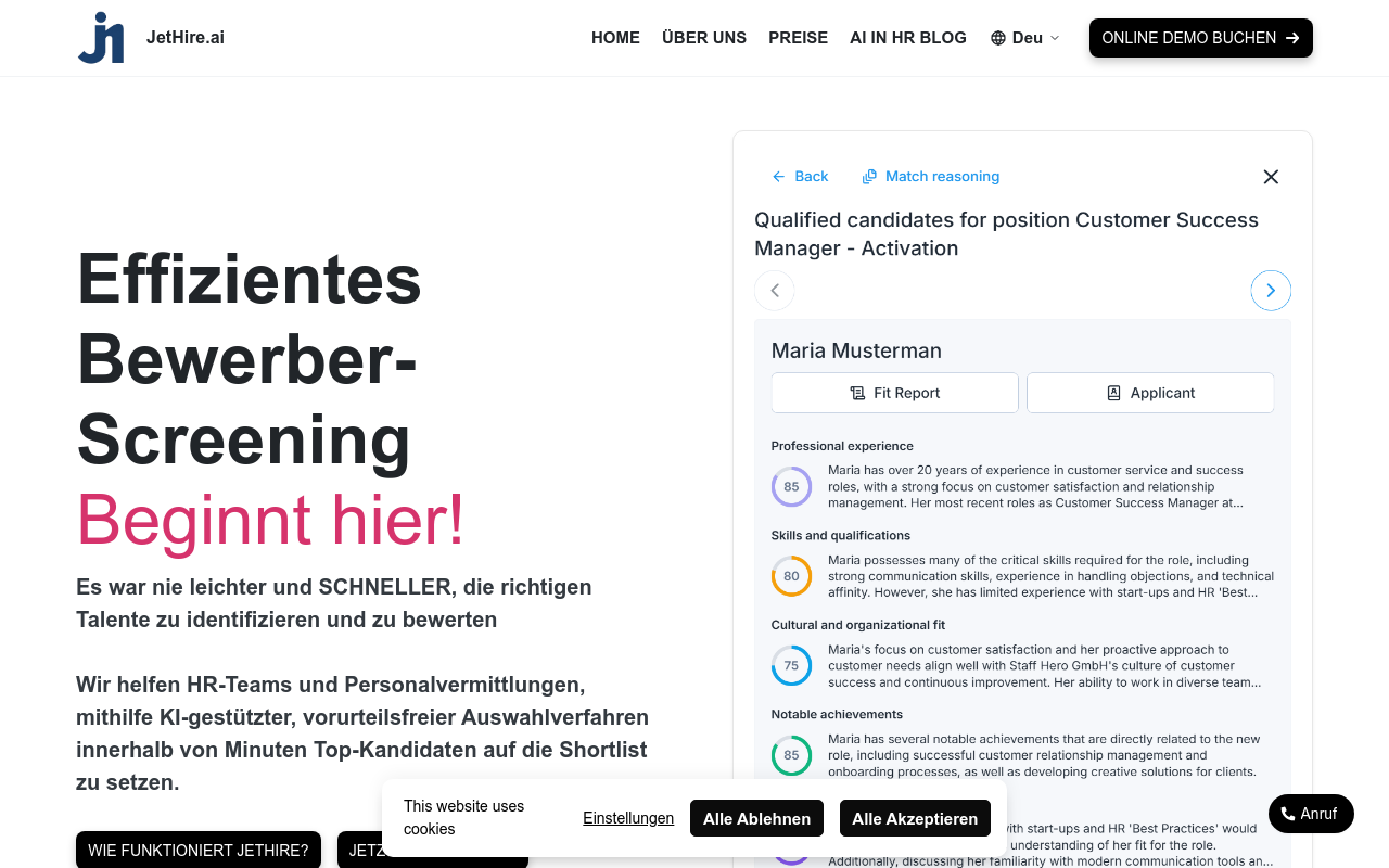 JetHire.ai - Efficient, Unbiased Hiring