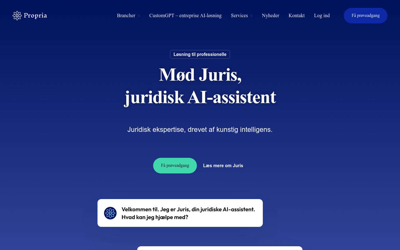 Juris AI - Danish Legal AI Assistant