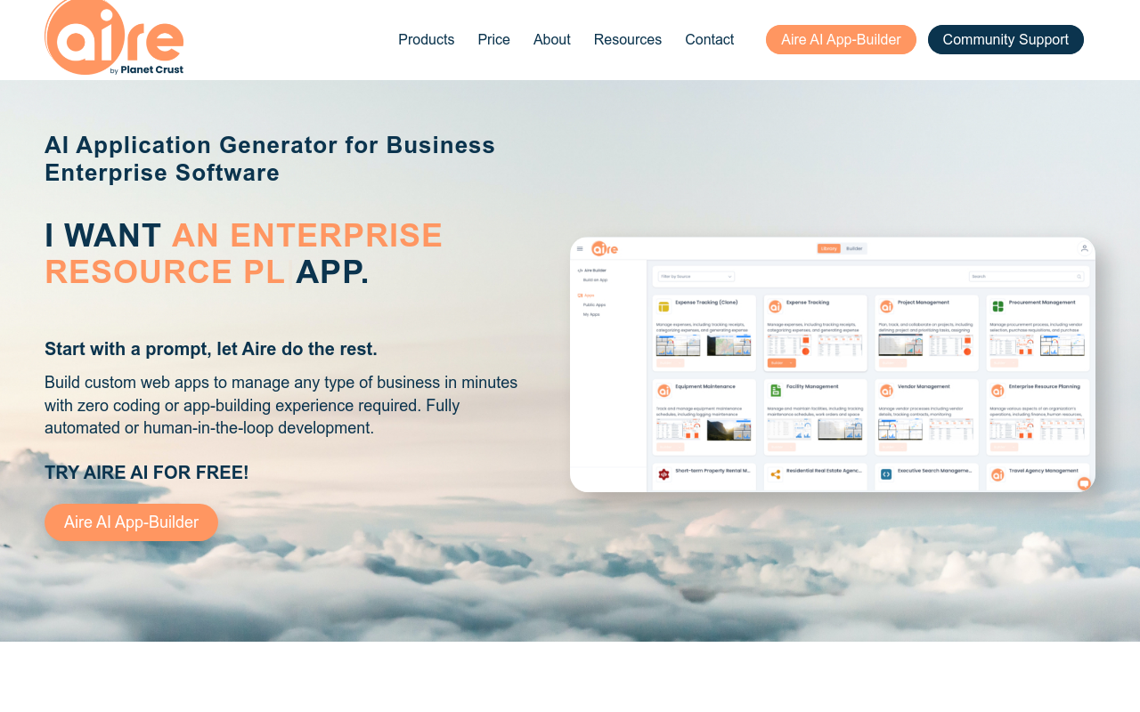 Aire AI App Builder