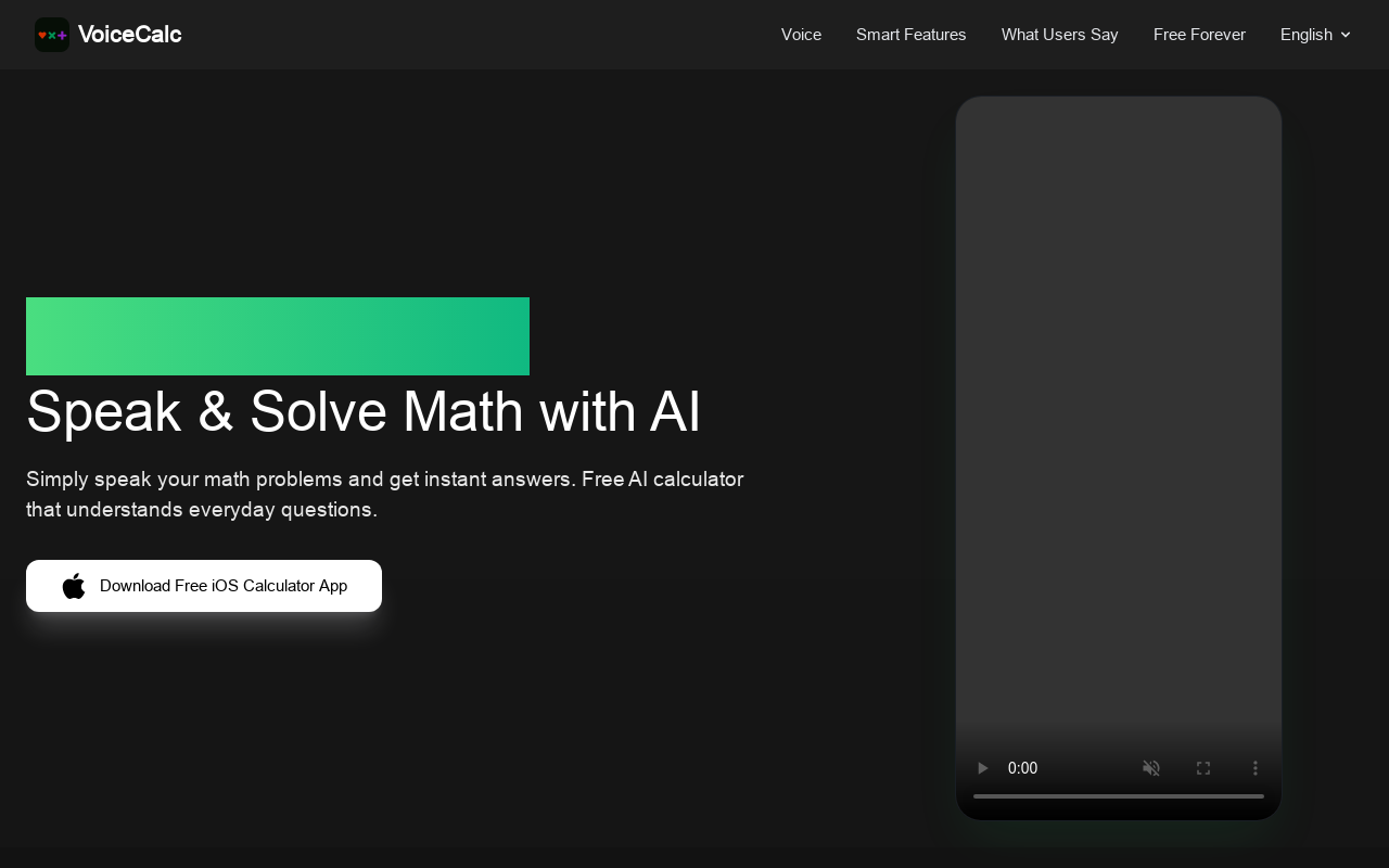 VoiceCalc - AI Math Calculator