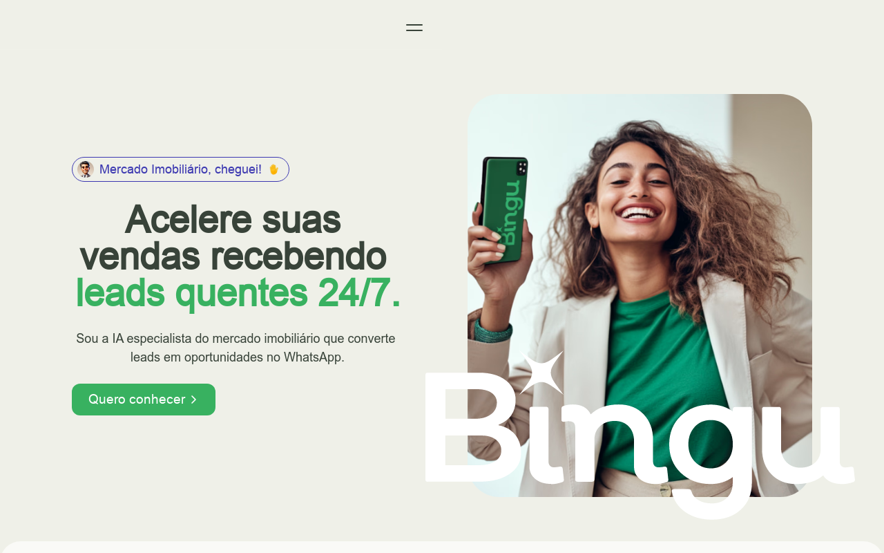 Bingu • IA do mercado imobiliário