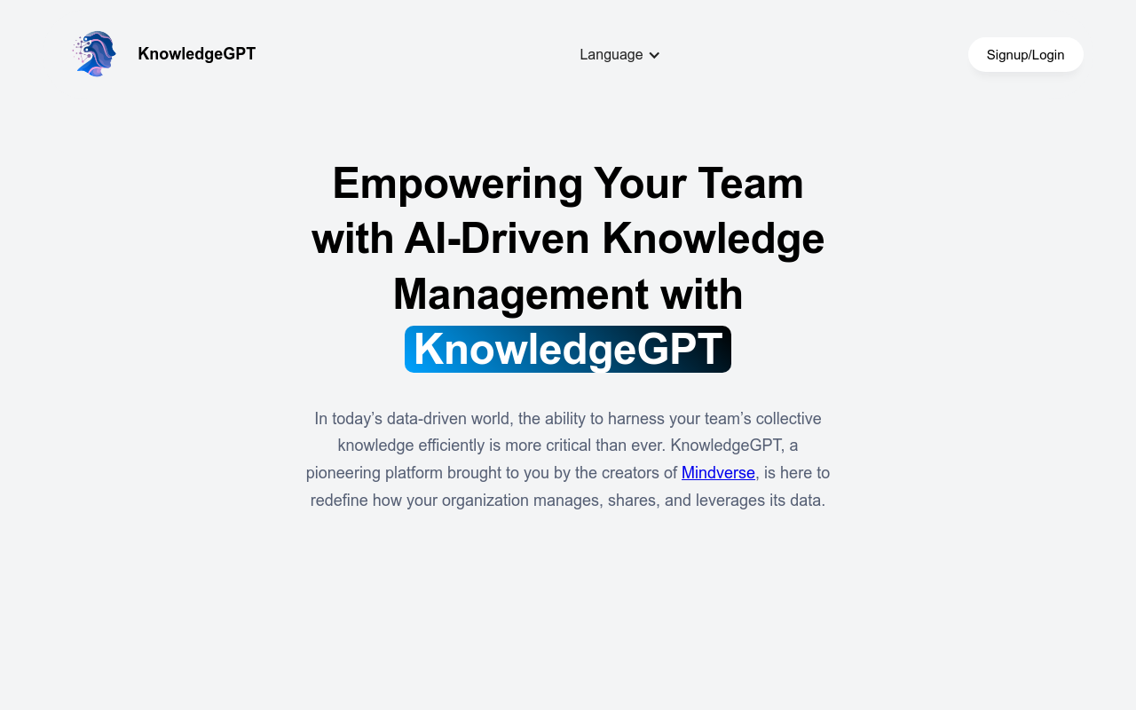 KnowledgeGPT