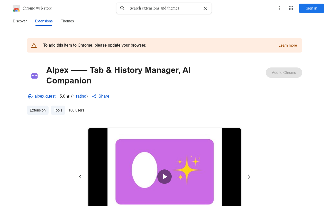 AIpex —— Tab & History Manager, AI Companion