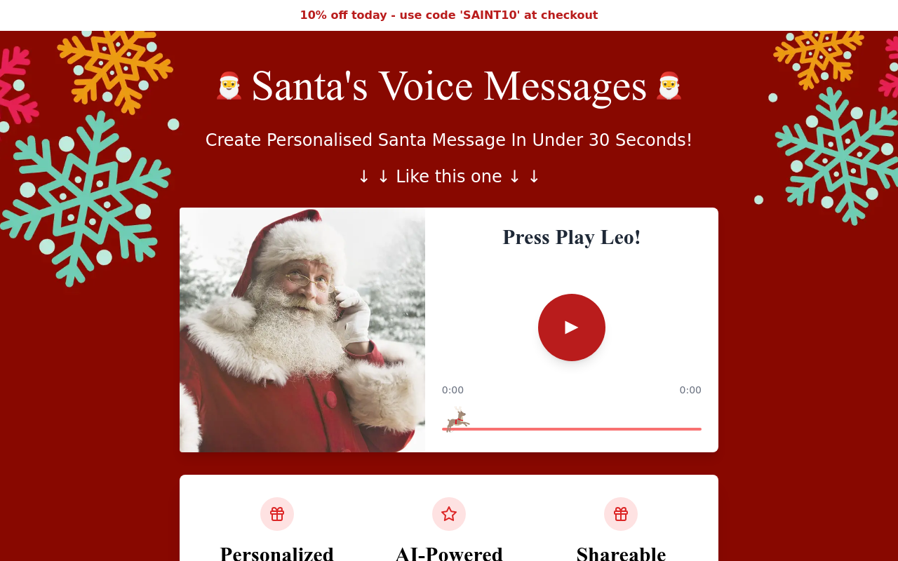 Santas Voice Message