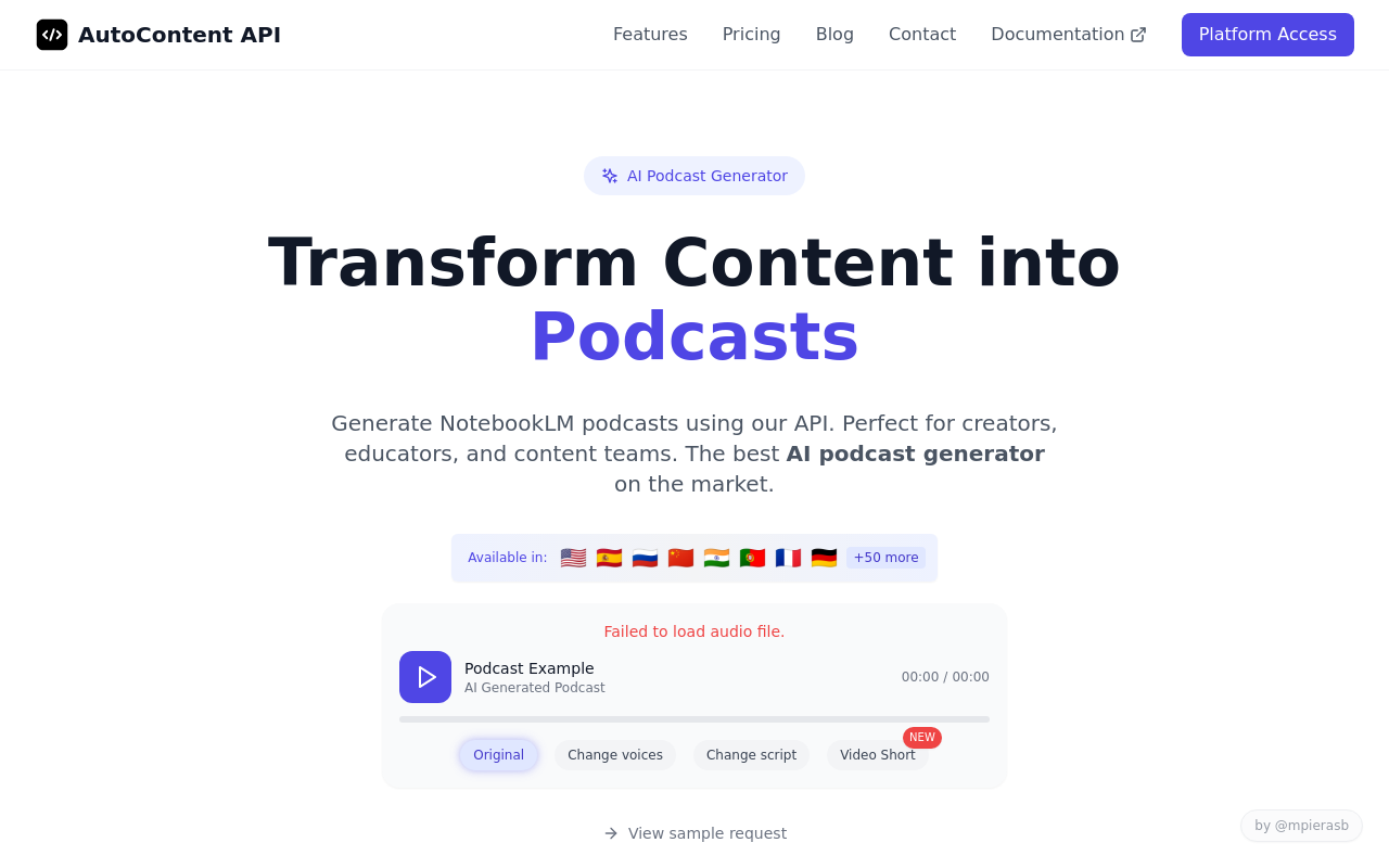 AutoContent API