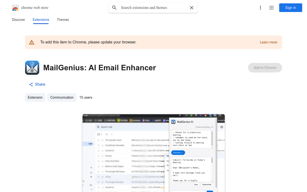 MailGenius: AI Email Enhancer