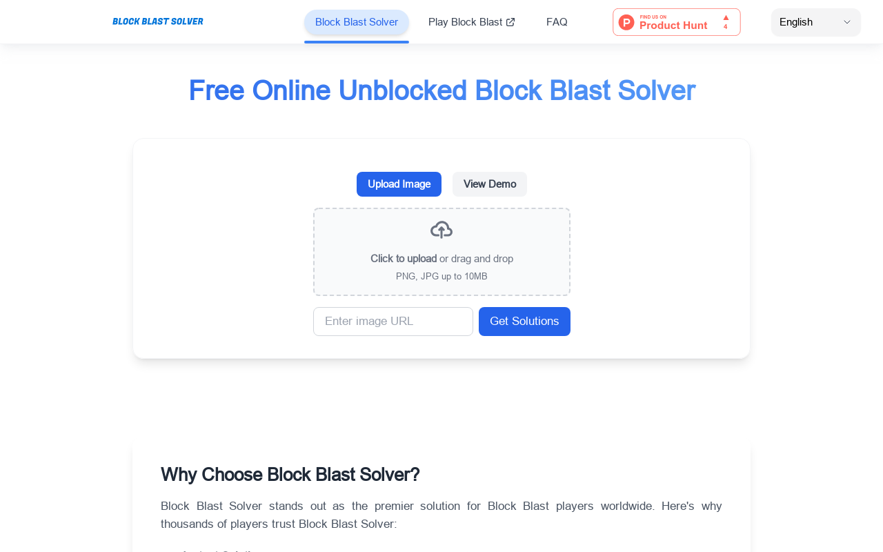 Block Blast Solver