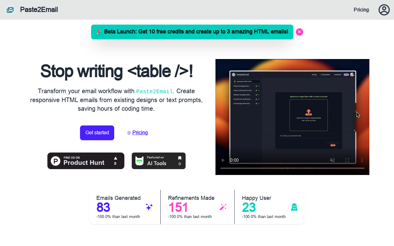 Paste2Email