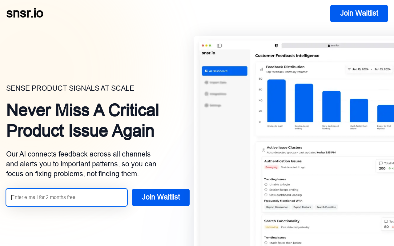 snsr.io - AI Feedback Pattern Detection