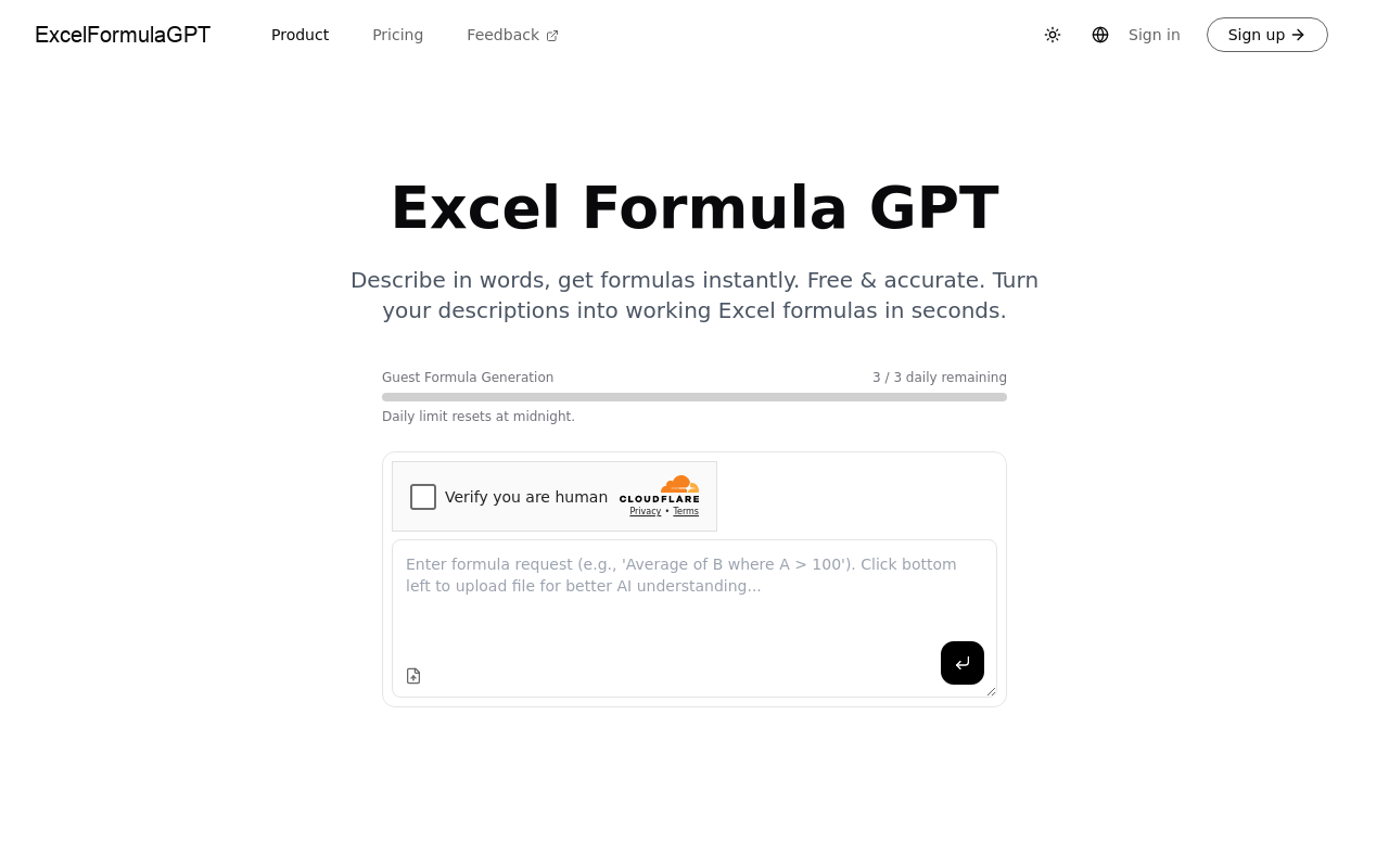 Excel Formula GPT