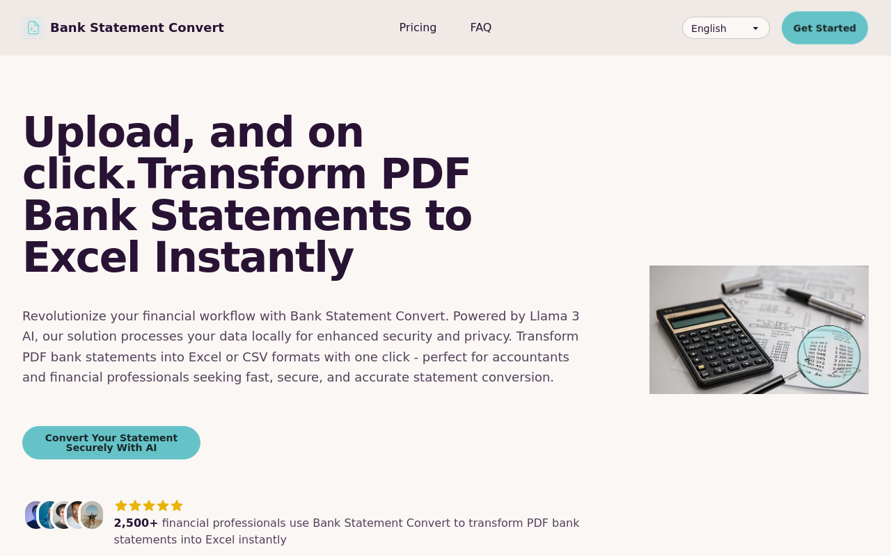Bank Statement Convert
