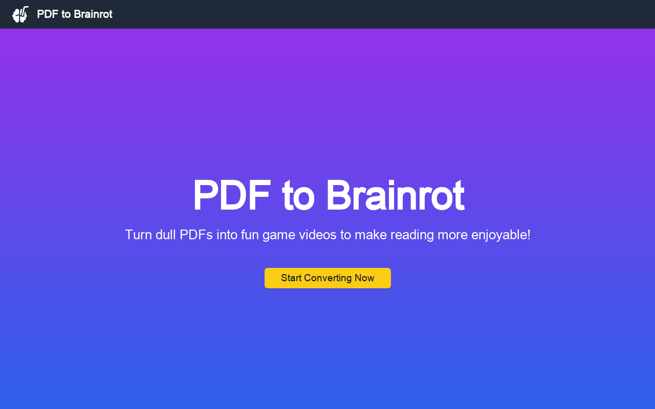 PDF to Brainrot
