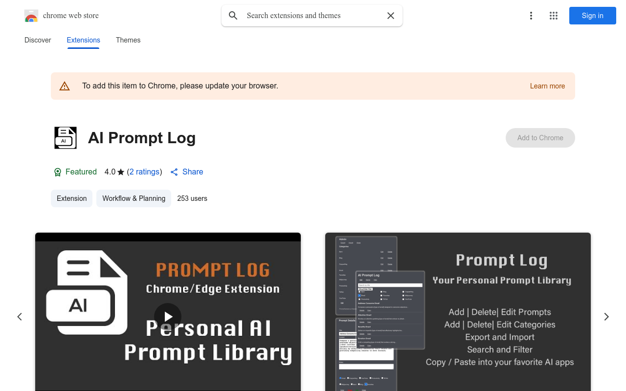 A.I.Prompt Log