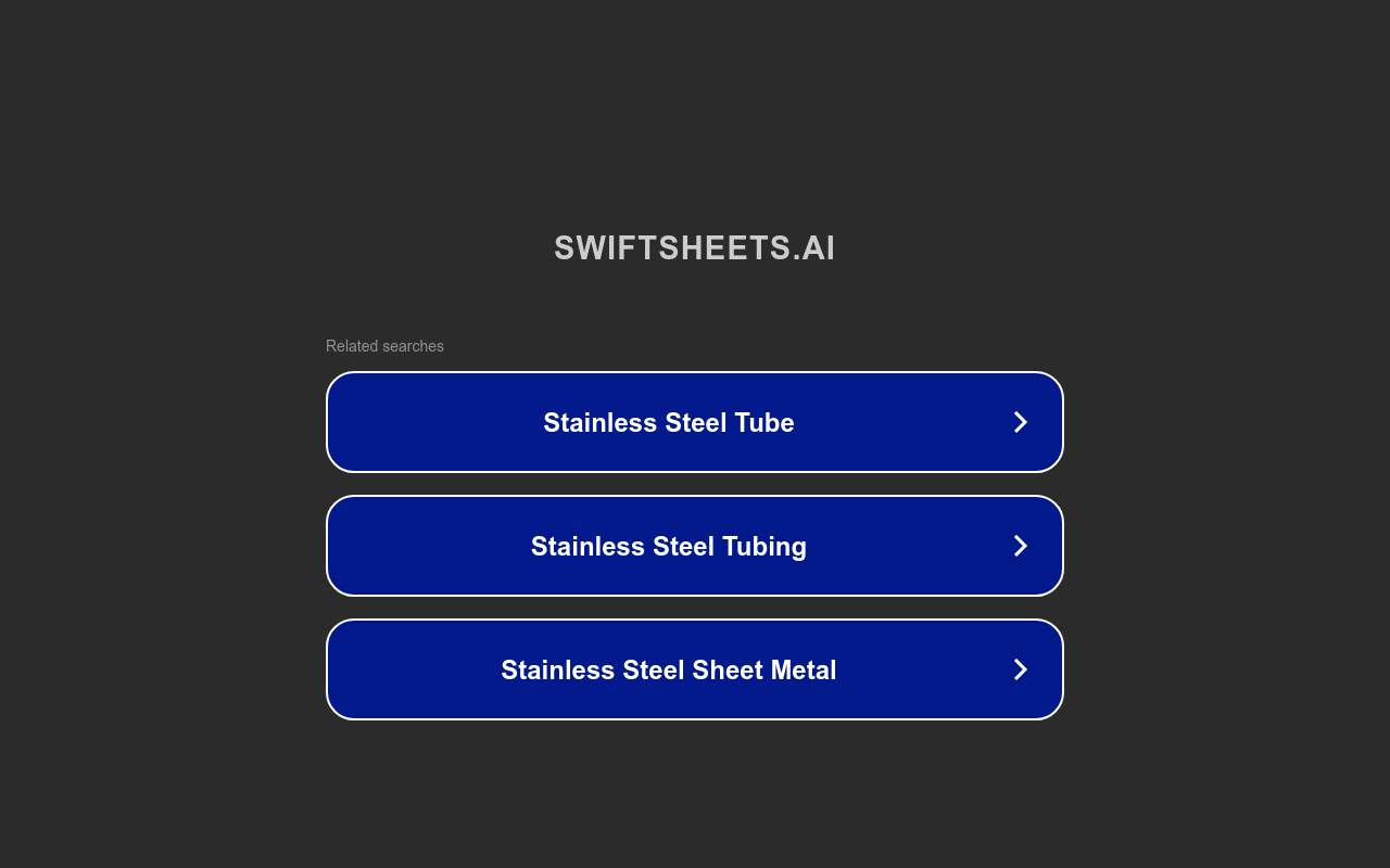 SwiftSheets