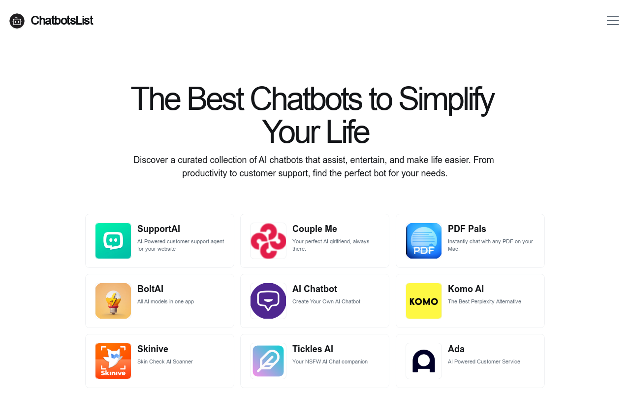 ChatbotsList
