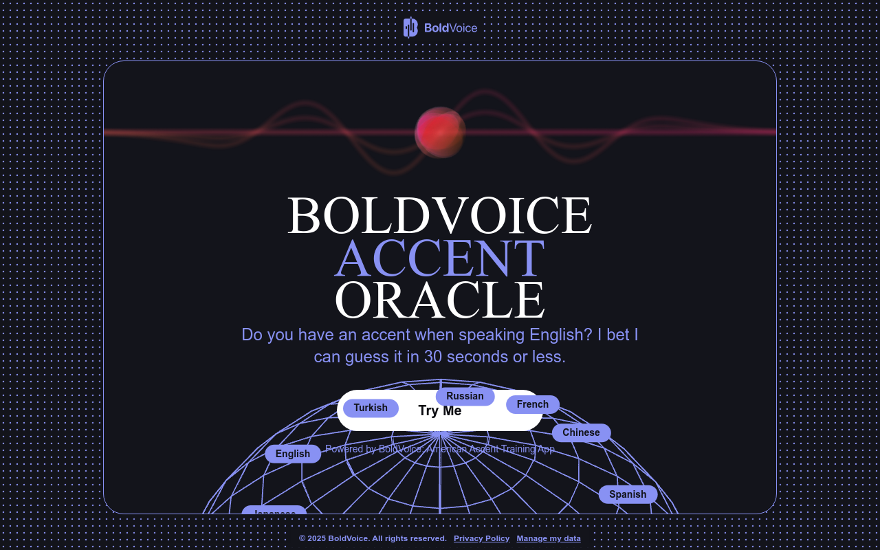 BoldVoice Accent Oracle