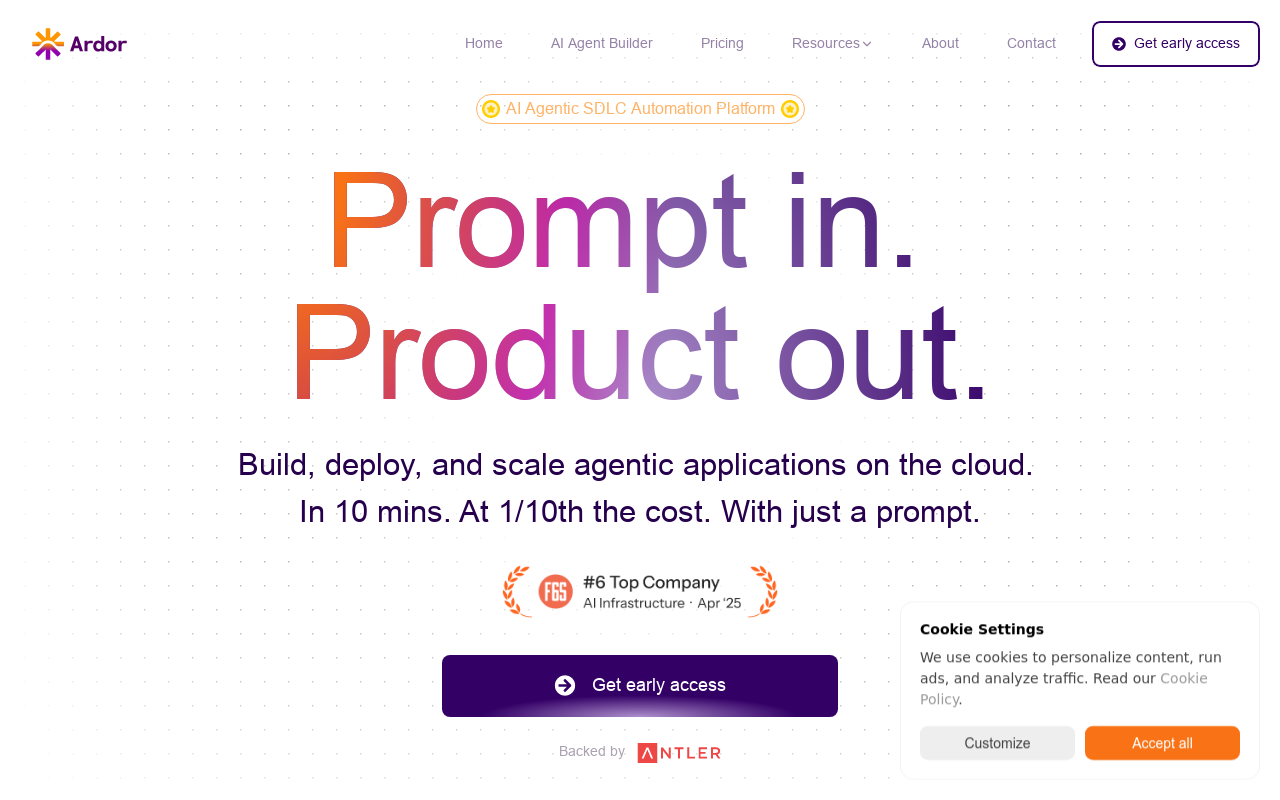 Ardor — Prompt in. Product out.