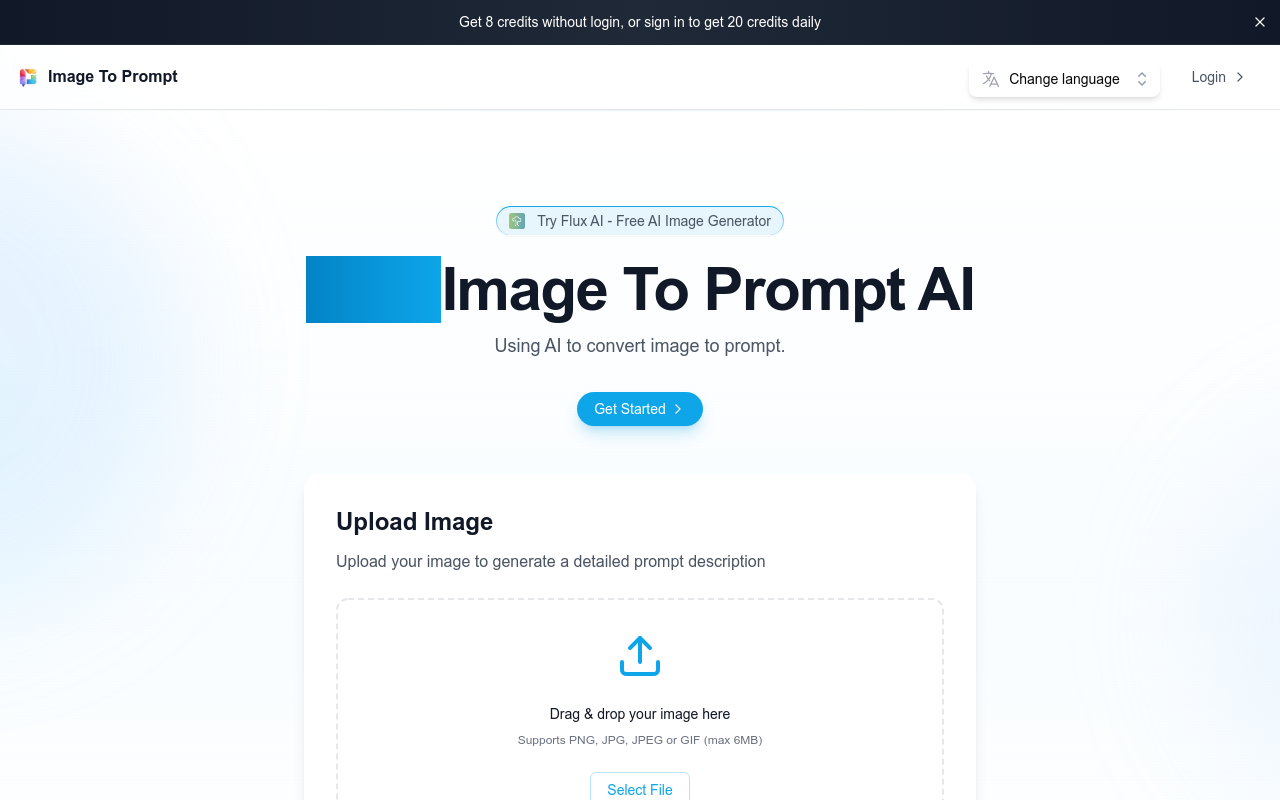Image to Prompt AI - Free Unlimited Online Tool