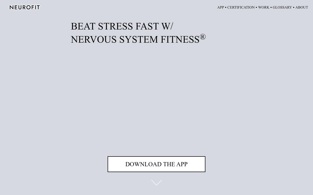 NEUROFIT App