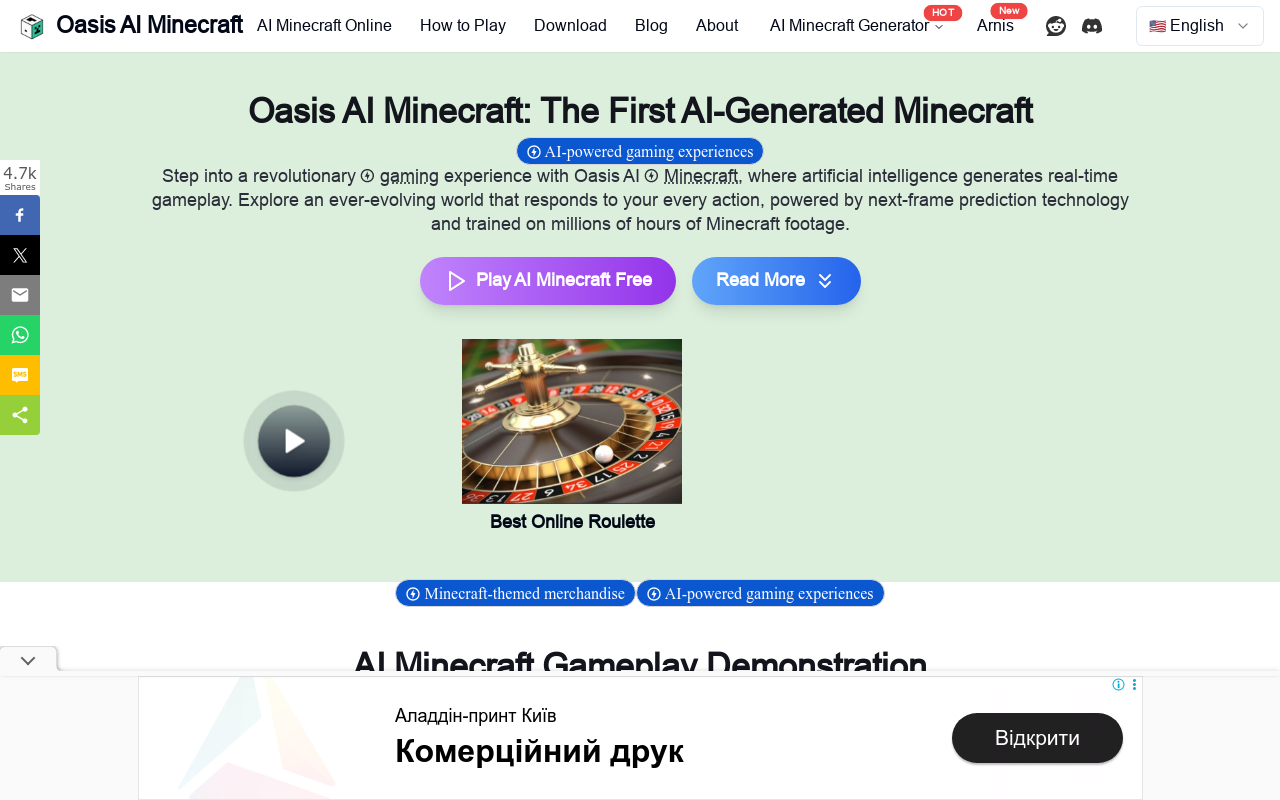 Oasis AI Minecraft
