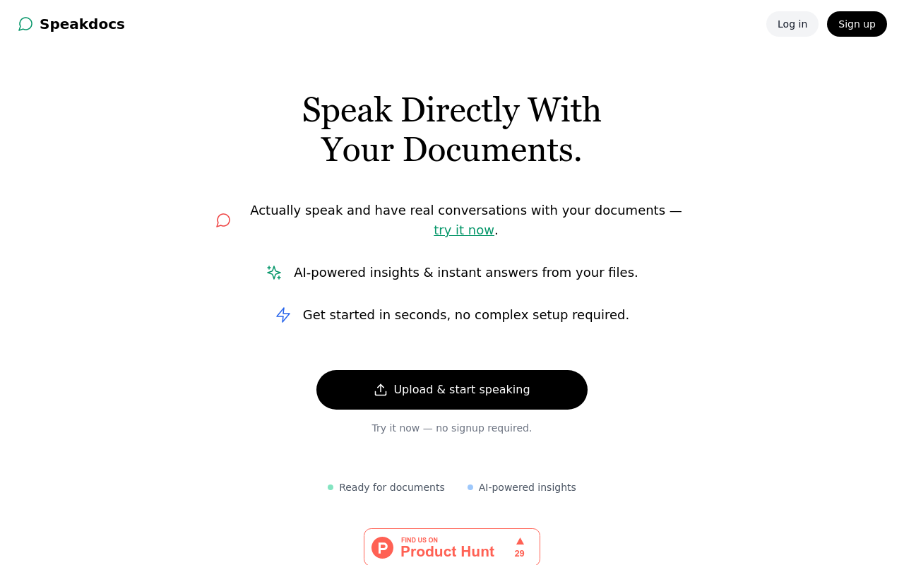 SpeakDocs
