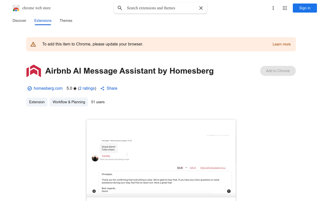 Airbnb AI Message Assistant by Homesberg
