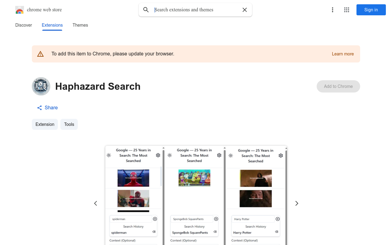 Haphazard Search
