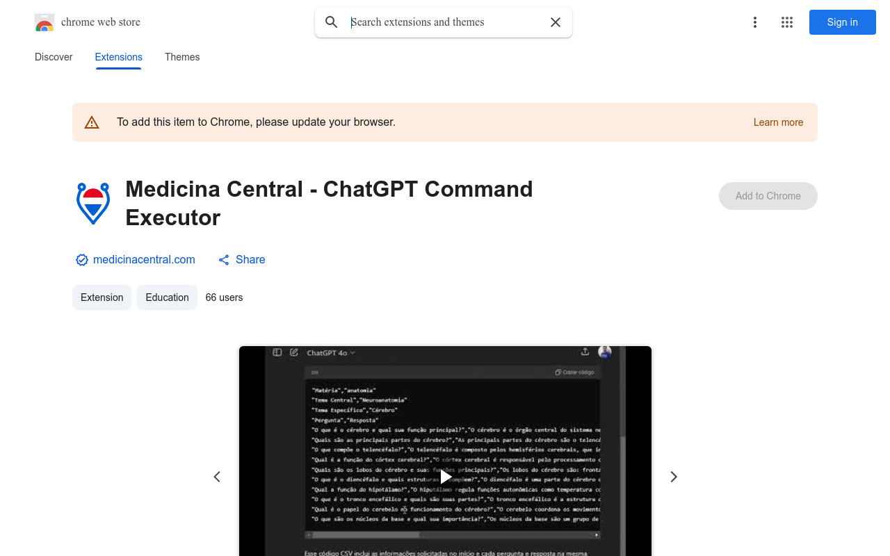 Medicina Central - ChatGPT Command Executor