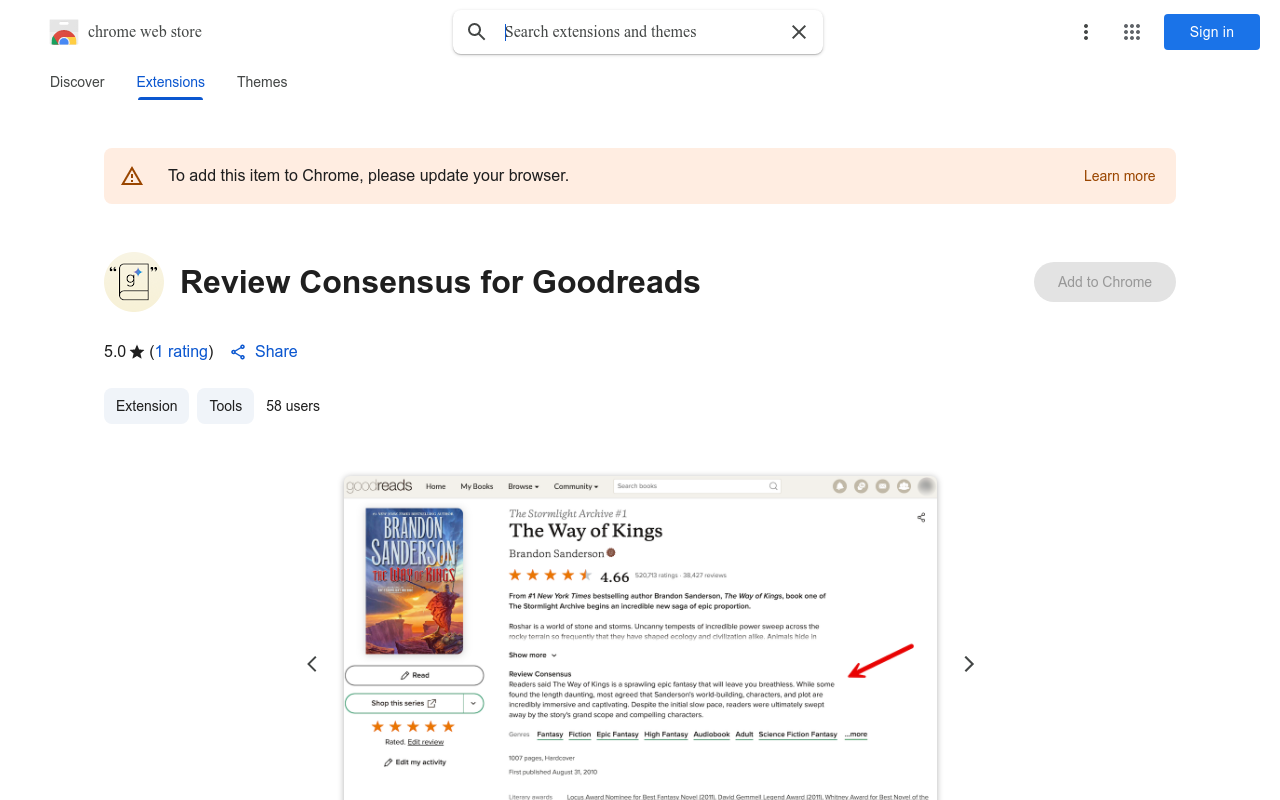Review Consensus for Goodreads