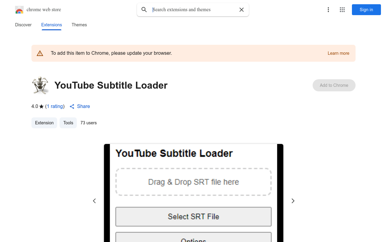 YouTube Subtitle Loader
