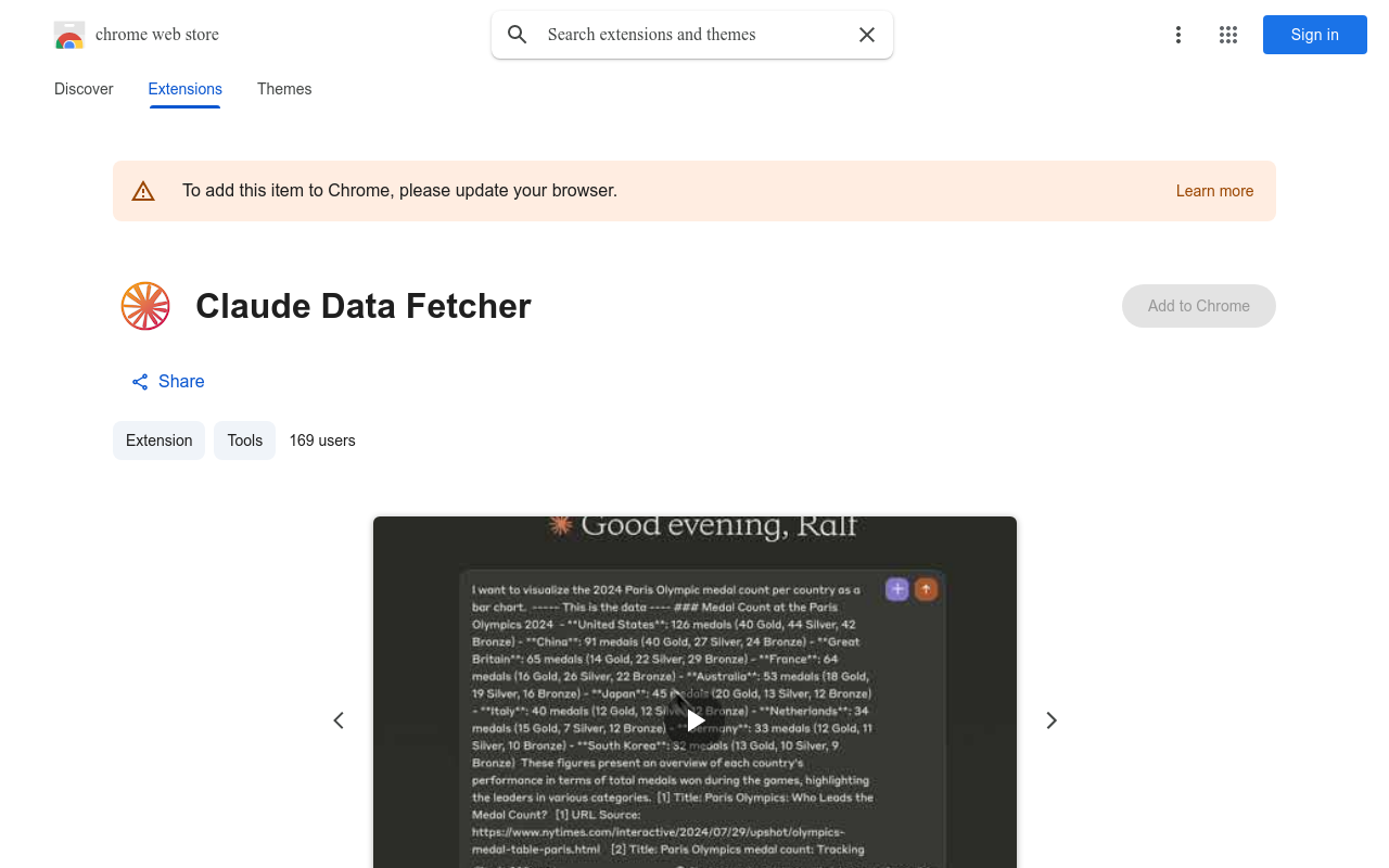 Claude Data Fetcher