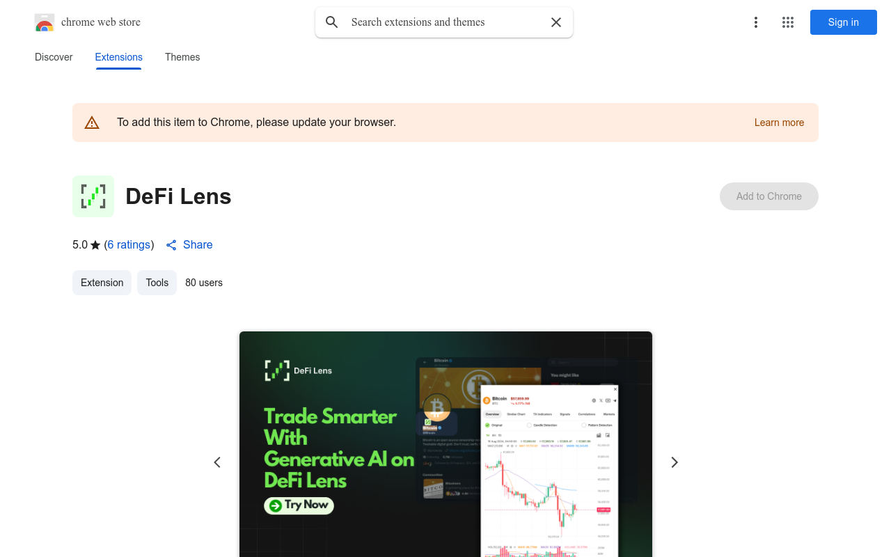 DeFi Lens Extension