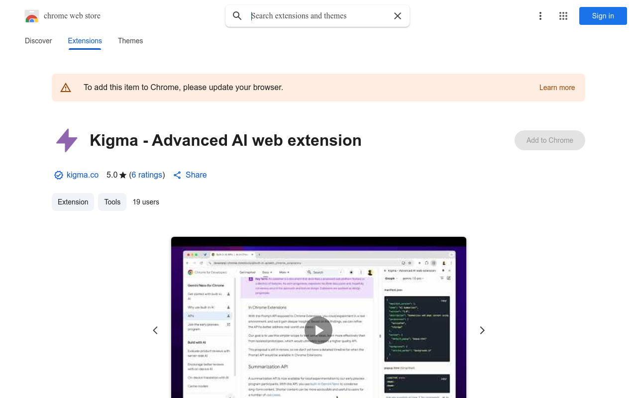 Kigma - Advanced AI web extension