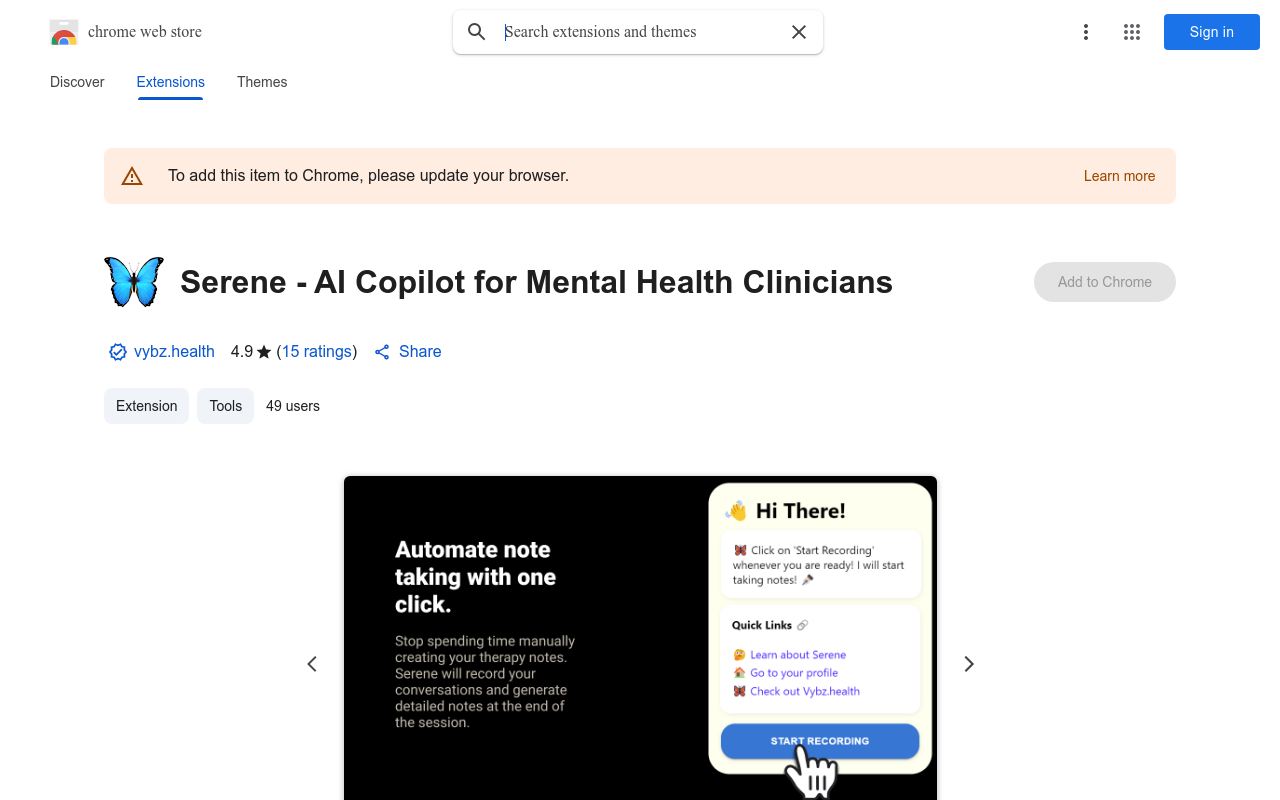 Serene - AI Notetaker for Mental Health Clinicians